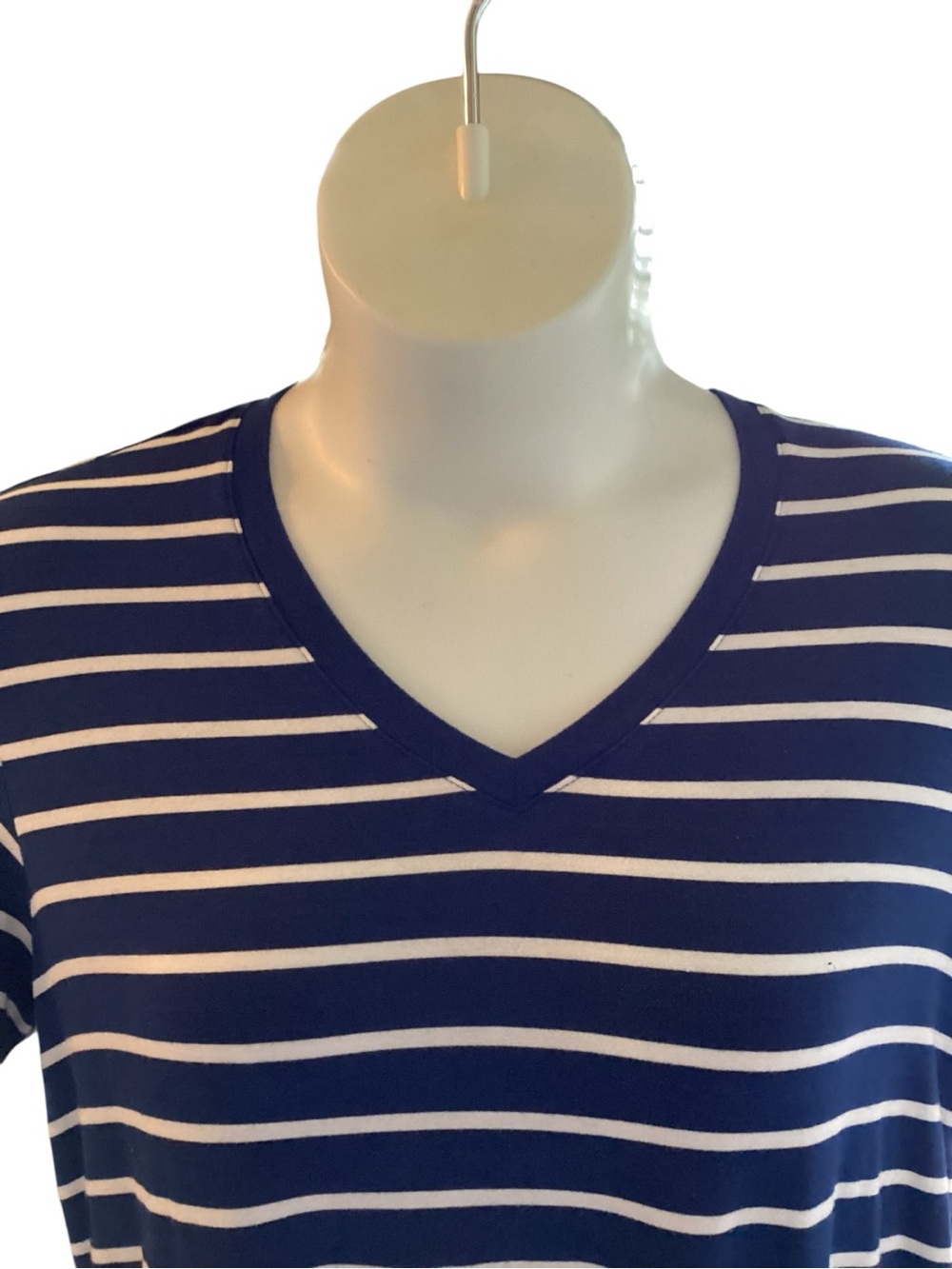 GAP Plus Size XL Navy and White Striped Tee - Picture 6 of 9